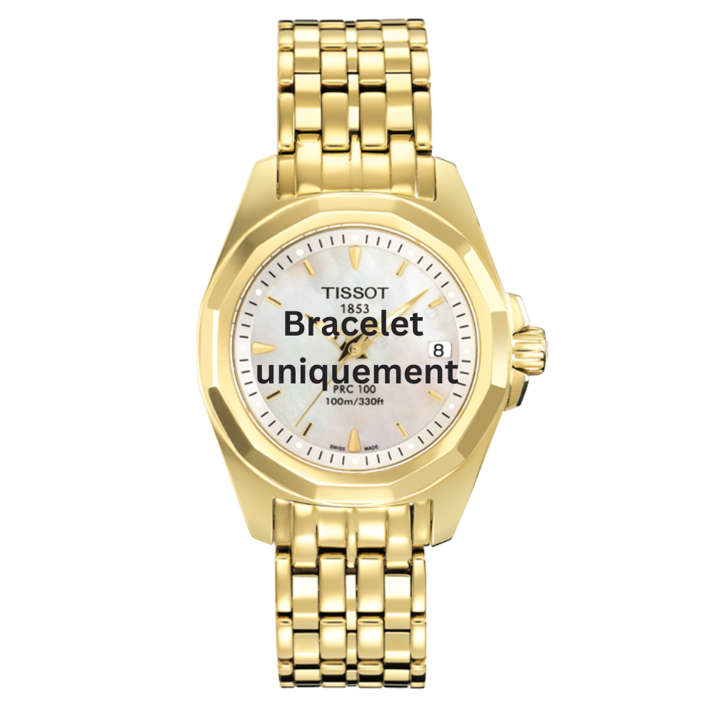 Bracelet acier gold Tissot - PRC 100 QUARTZ AUTOQUARTZ / T605017101-Bracelets Métal-AtelierNet