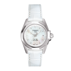 Bracelet cuir blanc Tissot - PRC 100 QUARTZ AUTOQUARTZ / T610020657