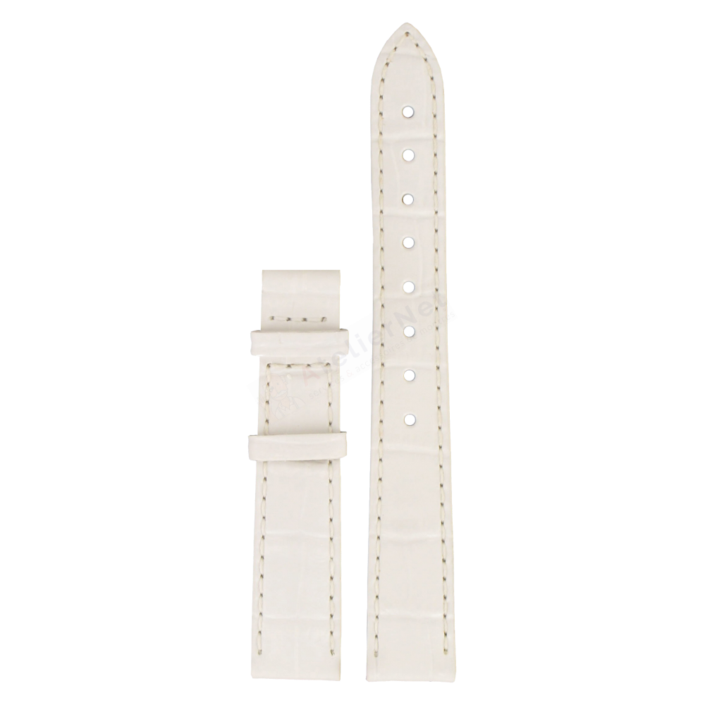 Bracelet leather white Tissot - PRC 100 QUARTZ AUTOQUARTZ / T610020657-Bracelets de montres-AtelierNet
