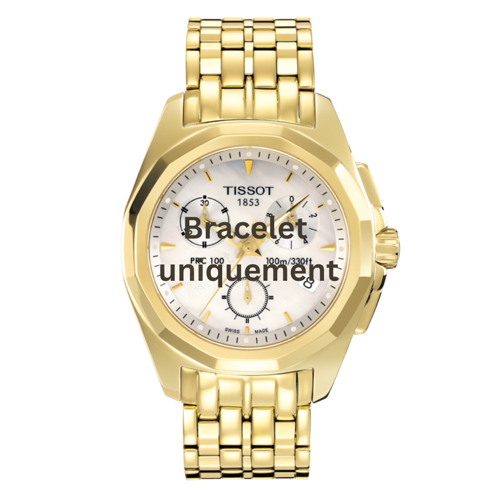 Bracelet acier gold Tissot - PRC 100 CHRONO QUARTZ / T605017234-Bracelets Métal-AtelierNet