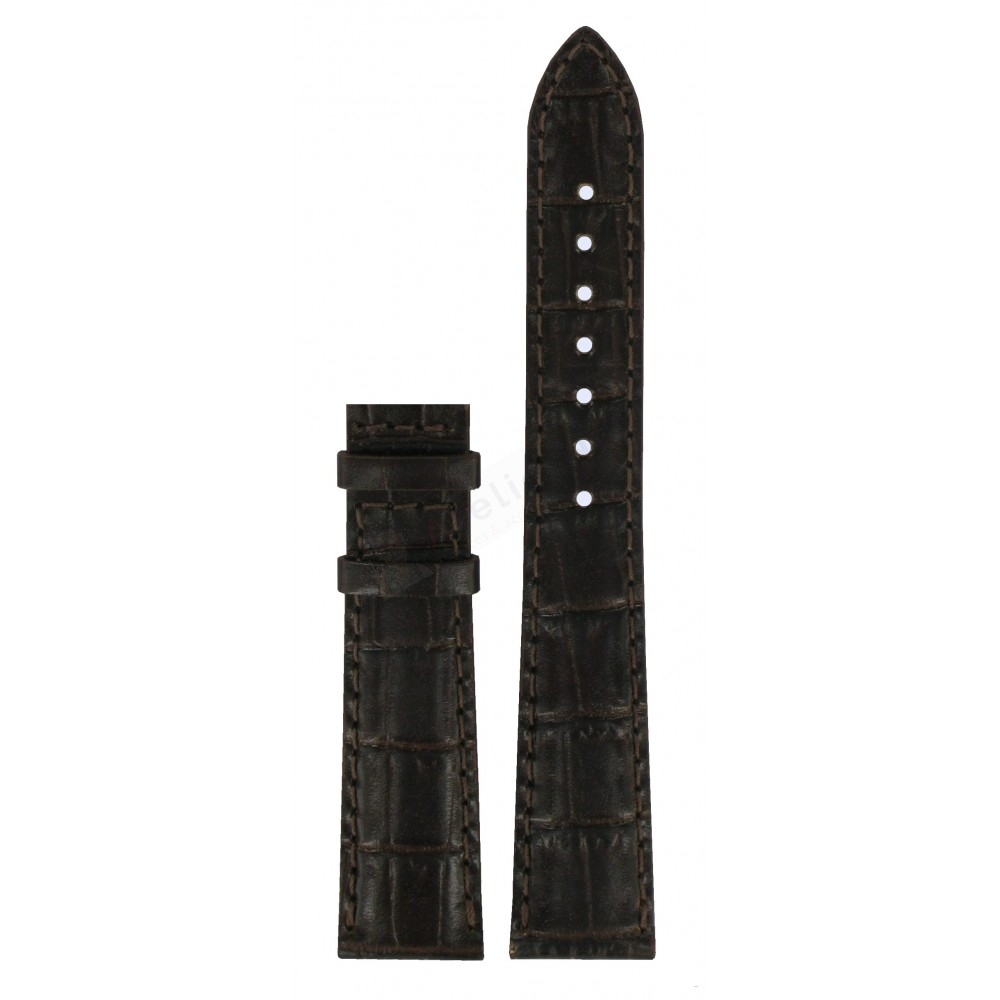 Bracelet leather dark brown Tissot - PRC 100 CHRONO QUARTZ / T610027739-Bracelets de montres-AtelierNet