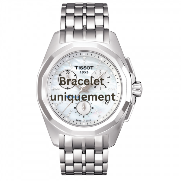 Bracelet acier argent Tissot - PRC 100 CHRONO QUARTZ / T605030013