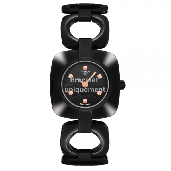 Bracelet pvd noir Tissot - ODACI-T / T605026827-Bracelet Montre Acier-AtelierNet