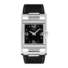 Bracelet cuir noir Tissot - MY-T / T600027486