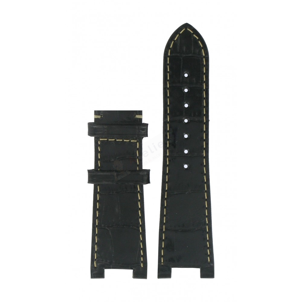 Bracelet cuir noir Tissot - MY-T / T610027487-Bracelet de montre-AtelierNet