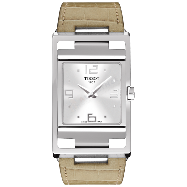 Bracelet cuir beige Tissot - MY-T / T610027490-Bracelet de montre-AtelierNet