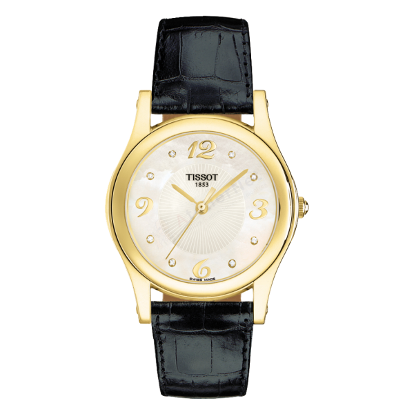 Bracelet cuir noir Tissot - JASMIN / T600027503-Bracelet de montre-AtelierNet