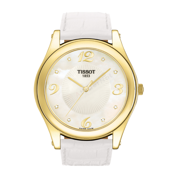 Bracelet cuir blanc Tissot - JASMIN / T600027504-Bracelet de montre-AtelierNet