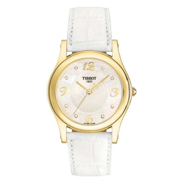 Bracelet cuir blanc Tissot - JASMIN / T600027499-Bracelet de montre-AtelierNet