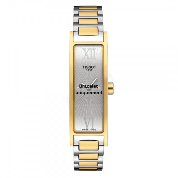 Bracelet acier bicolore Tissot - HAPPY CHIC / T605027970-Bracelet Montre Acier-AtelierNet