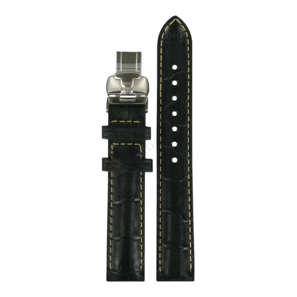 Bracelet cuir noir Tissot - GENEROSI-T / T600027412