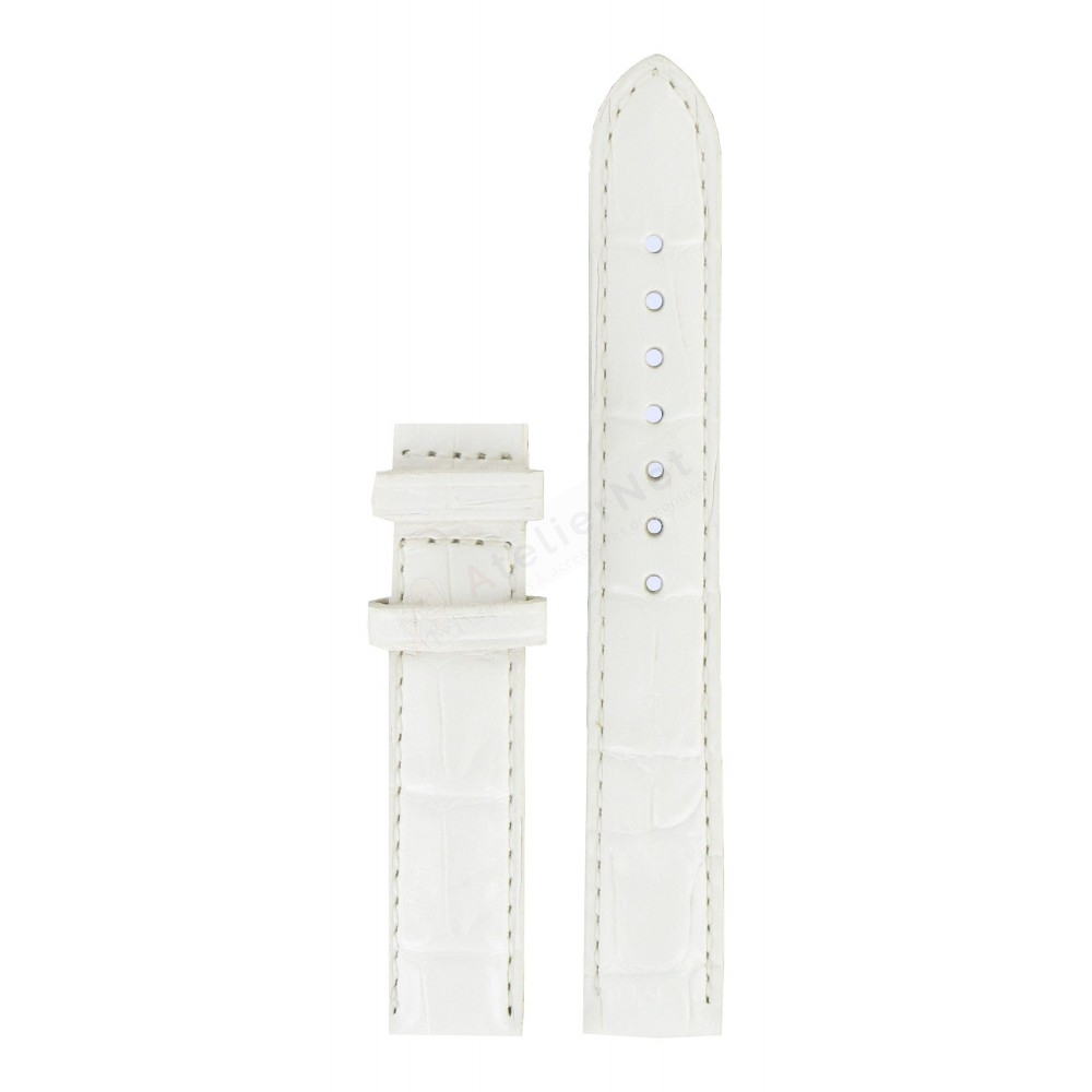 Bracelet cuir blanc Tissot - GENEROSI-T / T610027415-Bracelet de montre-AtelierNet