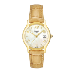 Bracelet cuir beige Tissot - ELY / T600027611