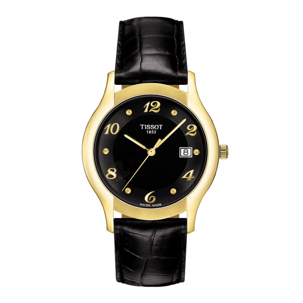 Bracelet cuir noir Tissot - ELY / T600027612-Bracelet de montre-AtelierNet