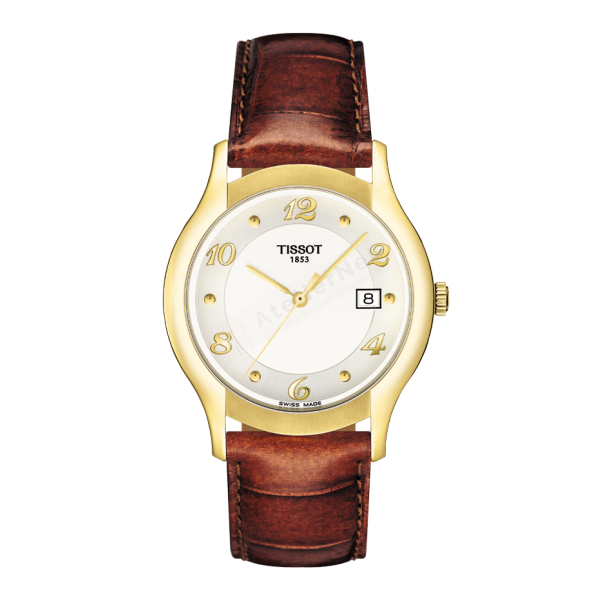 Bracelet leather brown Tissot - ELY / T600027608-Bracelets de montres-AtelierNet