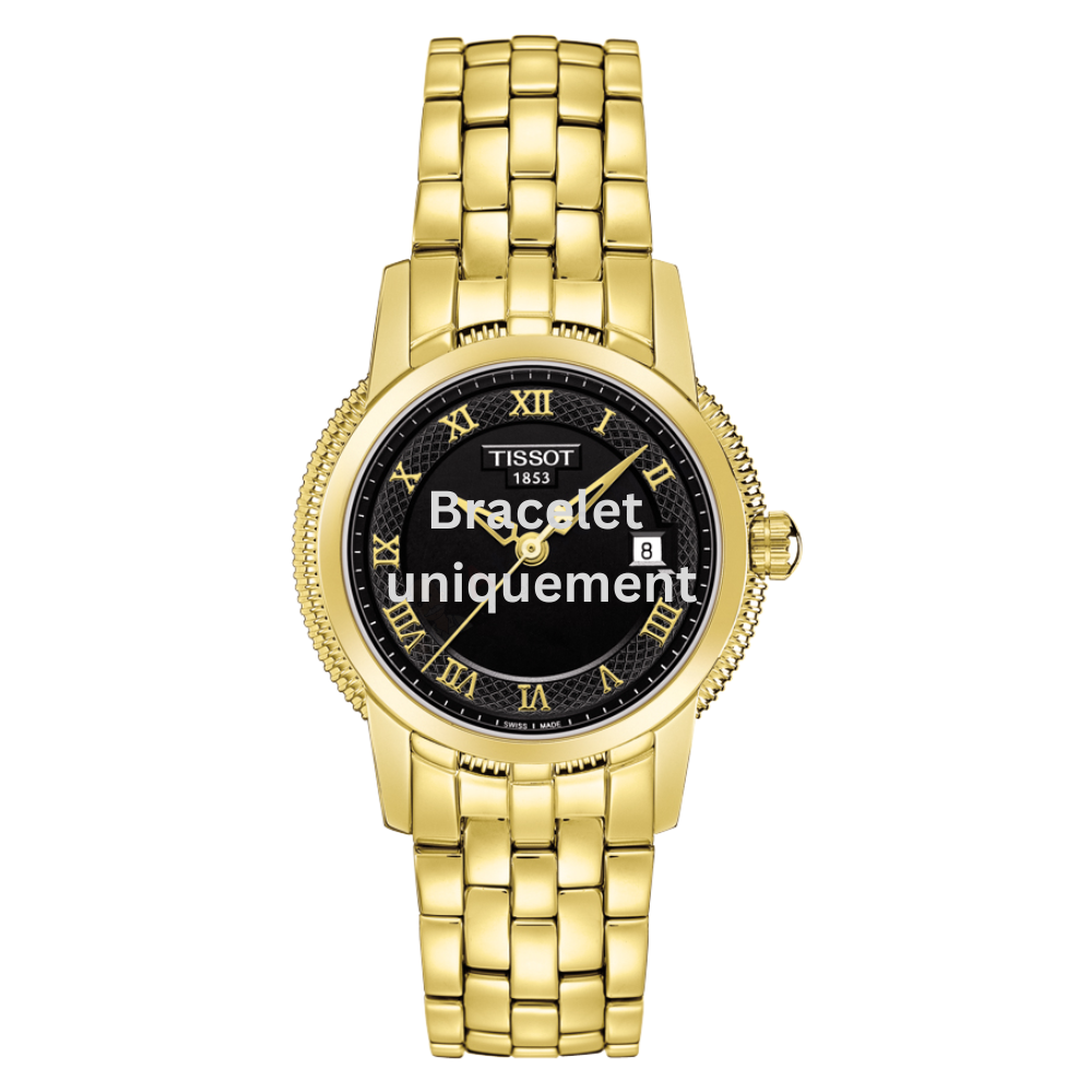 Bracelet acier gold Tissot - BALLADE III QUARTZ / T605016980-Bracelets Métal-AtelierNet