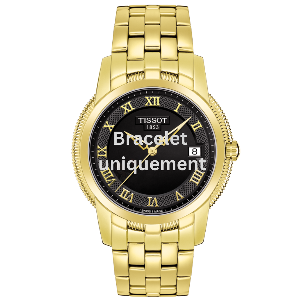 Bracelet acier gold Tissot - BALLADE III QUARTZ / T605016982-Bracelets Métal-AtelierNet