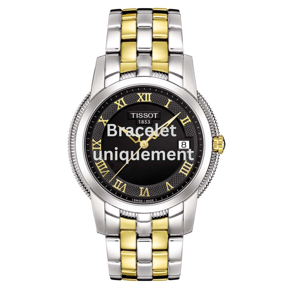 Bracelet acier bicolor Tissot - BALLADE III QUARTZ / T605027176-Bracelets Métal-AtelierNet