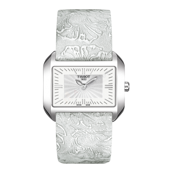 Bracelet leather silver Tissot - WAVE / T600025599-Bracelets de montres-AtelierNet