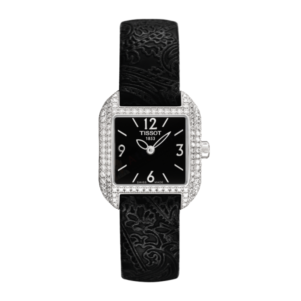 Bracelet leather black Tissot - WAVE / T600026368-Bracelets de montres-AtelierNet