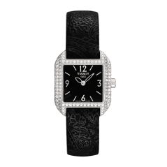 Bracelet cuir noir Tissot - WAVE / T600026368