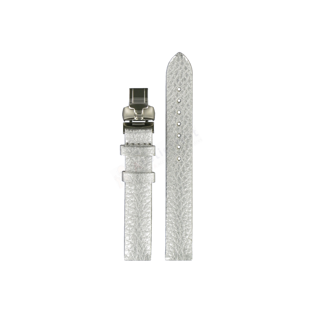 Bracelet cuir argent Tissot - WAVE / T600026370-Bracelet de montre-AtelierNet