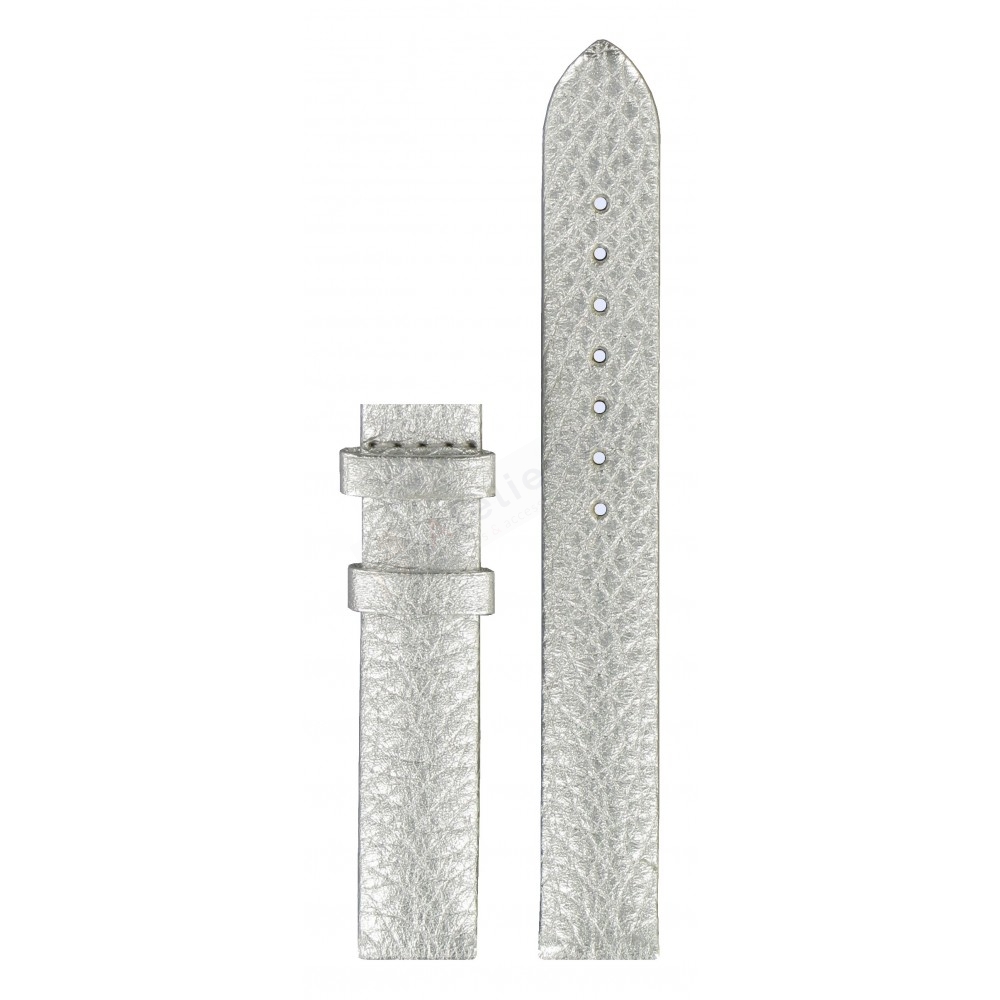 Bracelet cuir argent Tissot - WAVE / T610026396-Bracelet de montre-AtelierNet