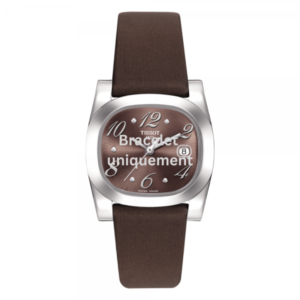 Bracelet satin marron Tissot - T-MOMENT XL / T603028033-Bracelet de montre-AtelierNet