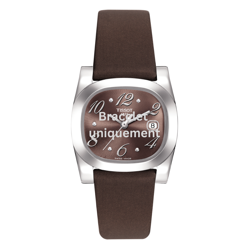 Bracelet satin brown Tissot - T-MOMENT XL / T603028033-Bracelets de montres-AtelierNet