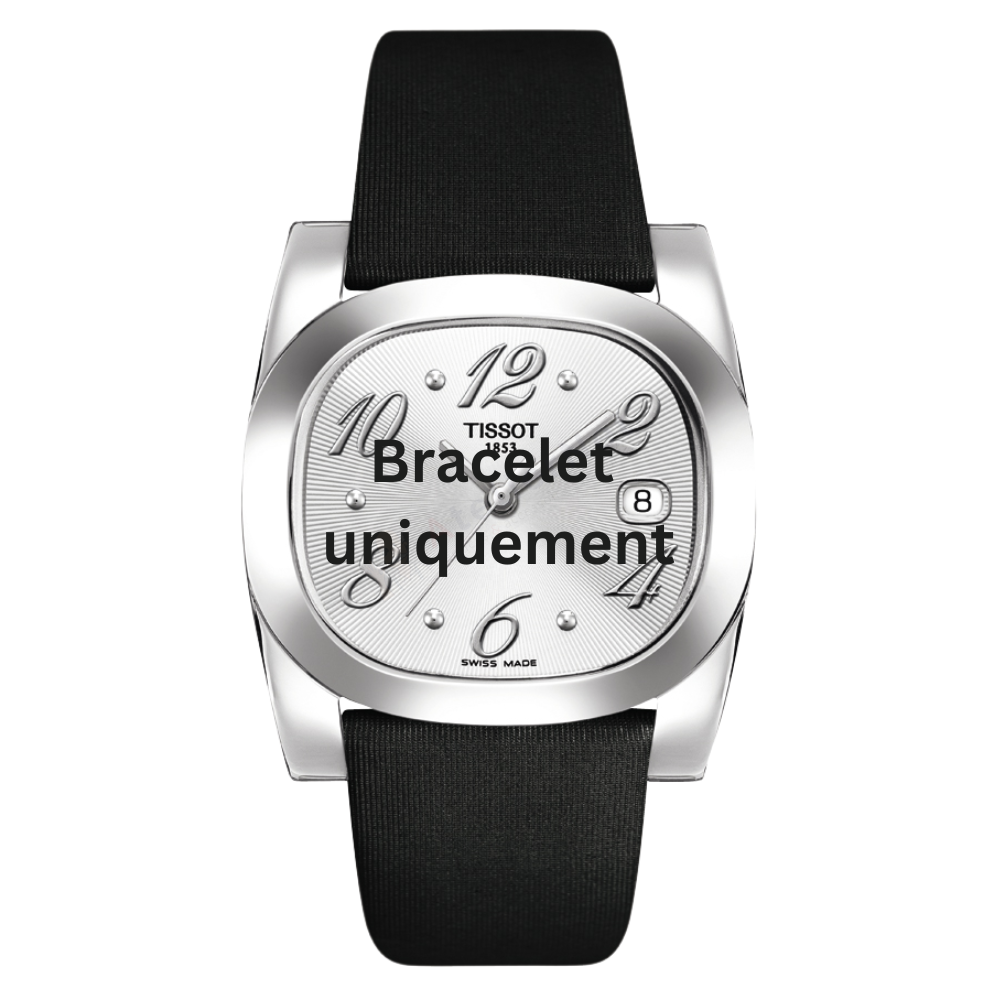 Bracelet satin black Tissot - T-MOMENT XL / T603028029-Bracelets de montres-AtelierNet