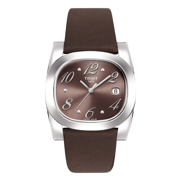 Bracelet satin brown Tissot - T-MOMENT / T603025356-Bracelets de montres-AtelierNet