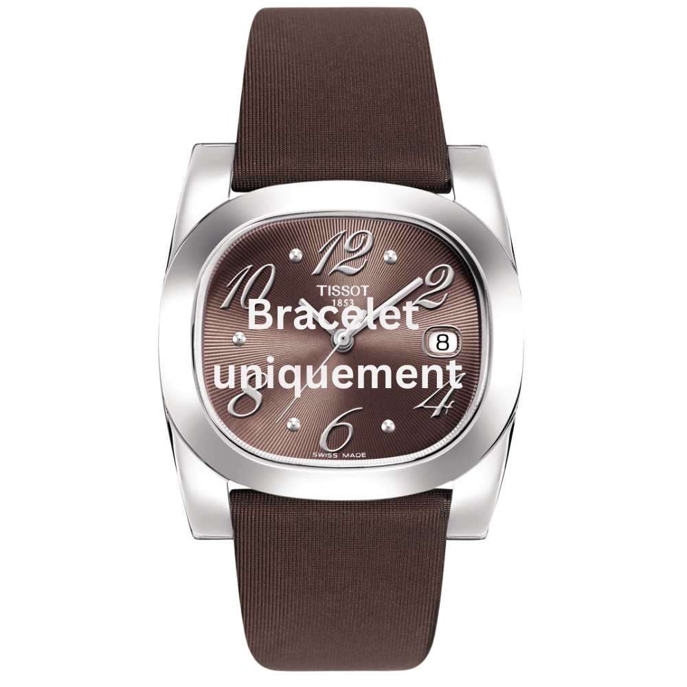 Bracelet satin brown Tissot - T-MOMENT XL / T603028030-Bracelets de montres-AtelierNet