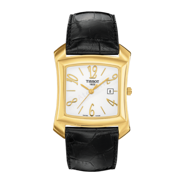 Bracelet leather black Tissot - RETRO LINE / T600021116-Bracelets de montres-AtelierNet
