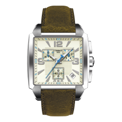 Bracelet cuir brun Tissot - QUADRATO GENT / T600020855