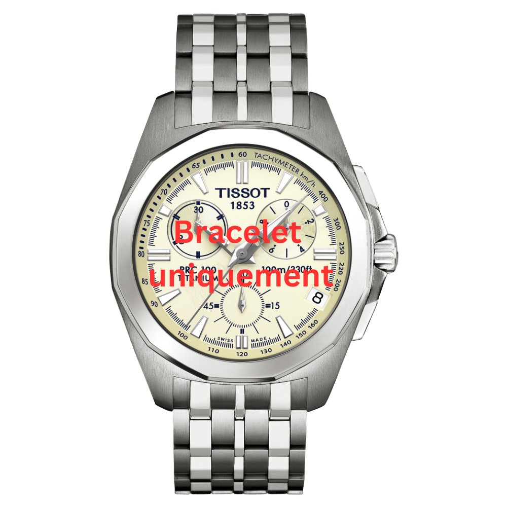 Bracelet titanium silver Tissot - PRC 100 TITANE / T605020932-Bracelets de montres-AtelierNet