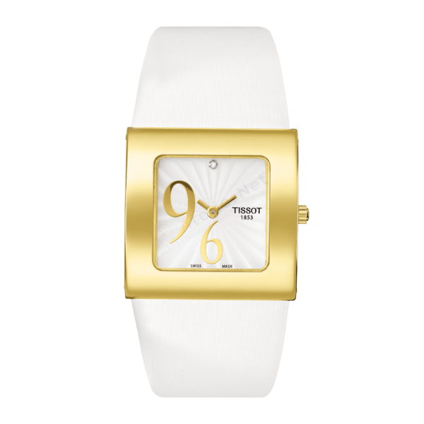 Bracelet leather white Tissot - NUBIA / T604025312-Bracelets de montres-AtelierNet