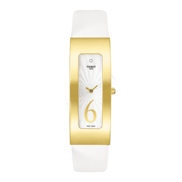 Bracelet leather white Tissot - NUBIA / T604025317-Bracelets de montres-AtelierNet