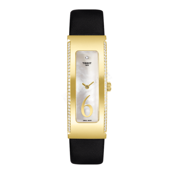 Bracelet leather black Tissot - NUBIA / T604025315-Bracelets de montres-AtelierNet
