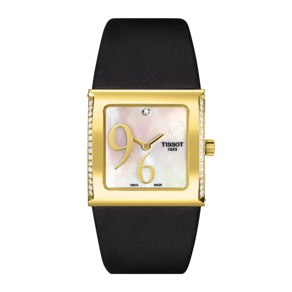 Bracelet leather black Tissot - NUBIA / T604025311-Bracelets de montres-AtelierNet