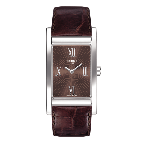 Bracelet cuir brun Tissot - HAPPY CHIC XL / T610027443-Bracelet de montre-AtelierNet