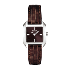 Bracelet cuir brun Tissot - WAVE / T600020008