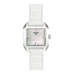 Bracelet cuir blanc Tissot - WAVE / T600020009