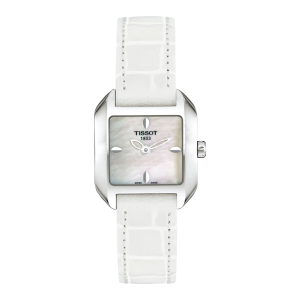 Bracelet leather white Tissot - WAVE / T610020014-Bracelets de montres-AtelierNet