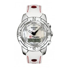 Bracelet cuir blanc Tissot - T-TOUCH / T600020327