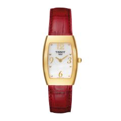 Bracelet cuir rouge Tissot - MAYA LINE / T600021055
