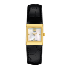 Bracelet cuir noir Tissot - MAYA LINE / T600021054