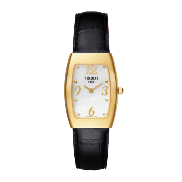 Bracelet leather black Tissot - MAYA LINE / T600021053-Bracelets Cuir-AtelierNet