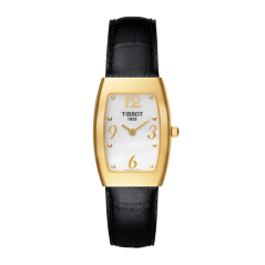 Bracelet cuir noir Tissot - MAYA LINE / T600021053