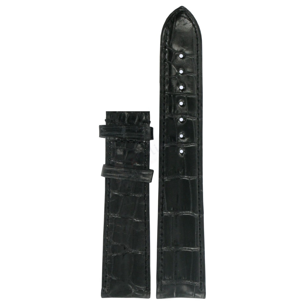 Bracelet leather black Tissot - SCULPTUR LINE / T610021152-Bracelets Cuir-AtelierNet