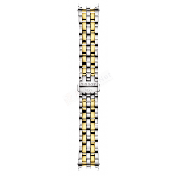 Bracelet argenté et doré bicolore Tissot - BALLADE / T605014285-Bracelet Montre Acier-AtelierNet